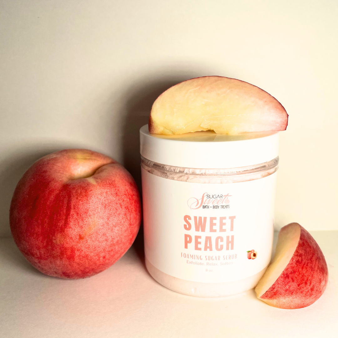 Sweet Peach Foaming Sugar Scrub