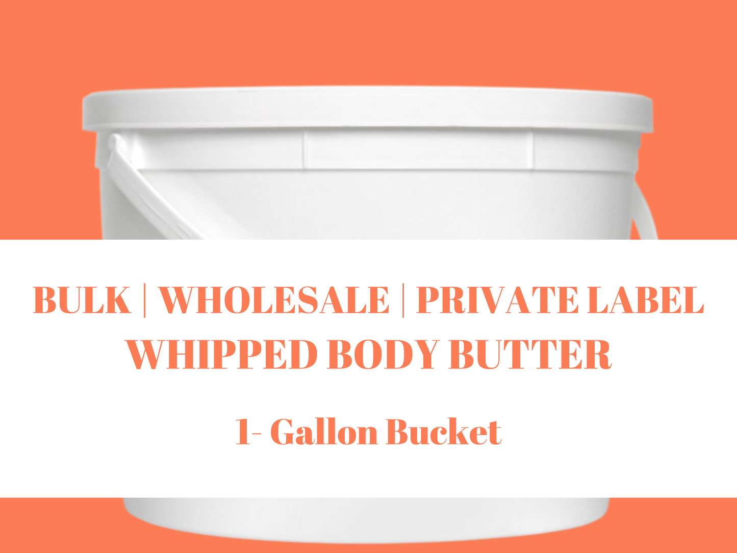 Bulk | Wholesale Whipped Body Butter in 1 Gallon Bucket