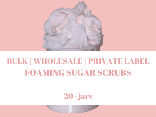 Bulk | Wholesale Foaming Sugar Scrub - 4oz or 8oz jars